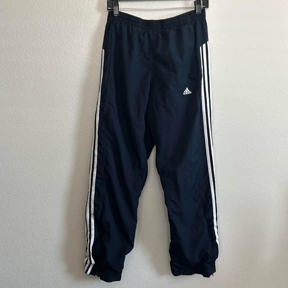 Vintage Adidas Navy Blue/White Sweatpant Track Pants